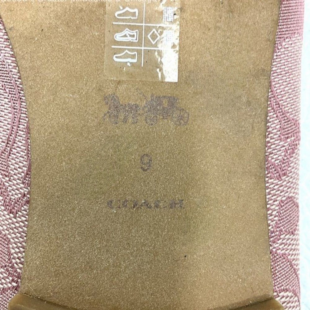 Coach Designer Pink Signature Canvas Fur Lined Sienna Slides Loafers Size 9B - Picture 11 of 11